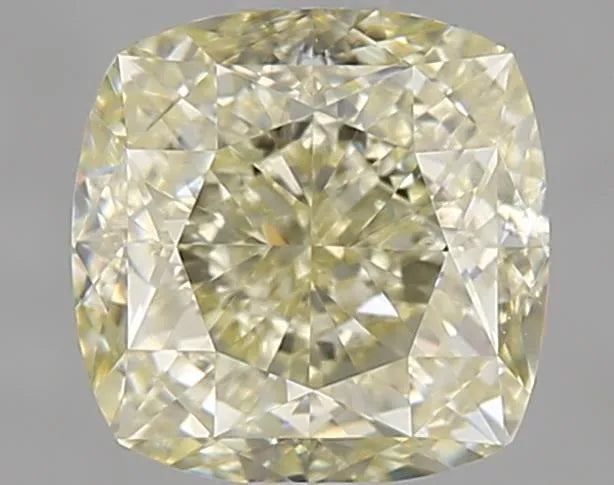 1.51ct Cushion brilliant Natural Diamond (Colour Fancy Light Yellow, Clarity VS1, GIA Certified)