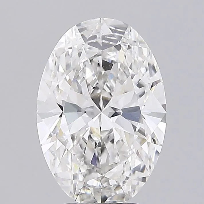 3.87ct Oval Lab Grown Diamond (Colour F, Clarity VVS2, IGI Certified)