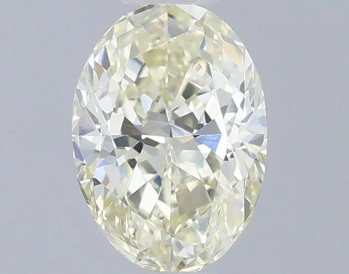 0.51ct Oval Lab Grown Diamond (Colour Very Light Yellow, Clarity VS2, IGI Certified)