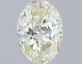 0.51ct Oval Lab Grown Diamond (Colour Very Light Yellow, Clarity VS2, IGI Certified)
