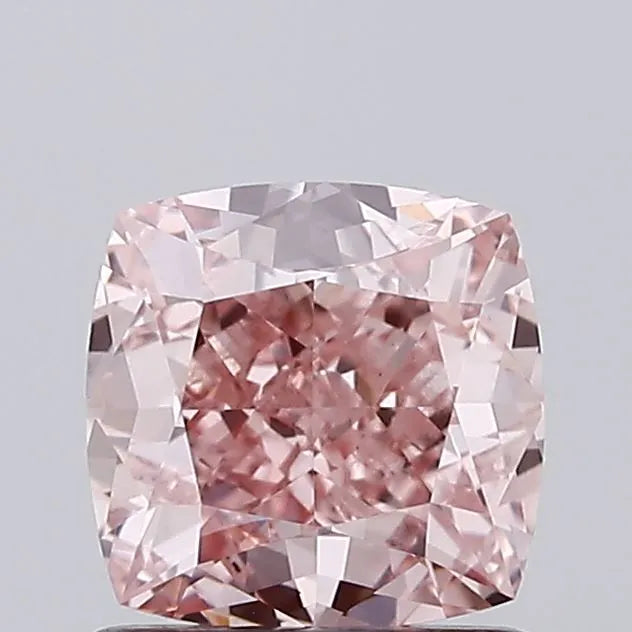 1.22ct Cushion modified Lab Grown Diamond (Colour Fancy Intense Pink, Clarity VS1, IGI Certified)