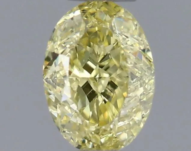 0.30ct Oval Natural Diamond (Colour Fancy Yellow, Clarity VS2, GIA Certified)