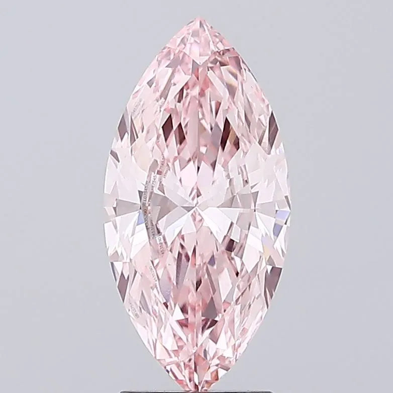 2.50ct Marquise Lab Grown Diamond (Colour Fancy Vivid Pink, Clarity VS1, IGI Certified)