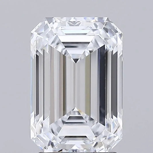 2.58ct Emerald Lab Grown Diamond (Colour E, Clarity IF, IGI Certified)