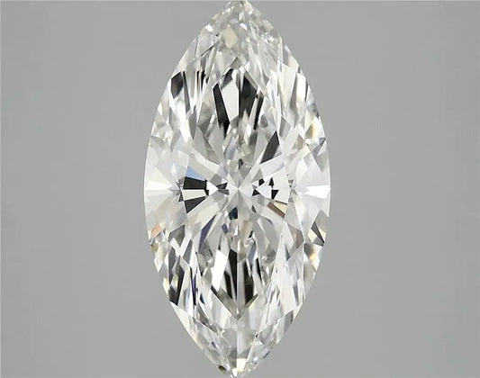 2.58ct Marquise Lab Grown Diamond (Colour G, Clarity VVS2, IGI Certified)