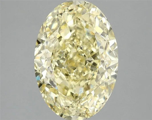 3.06ct Oval Lab Grown Diamond (Colour Fancy Intense Yellow, Clarity VS1, IGI Certified)