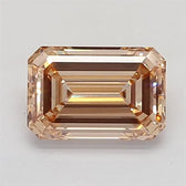 3.26ct Emerald Lab Grown Diamond (Colour Champagne, Clarity VS1, Uncertified)