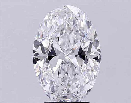3.71ct Oval Lab Grown Diamond (Colour D, Clarity VVS2, IGI Certified)