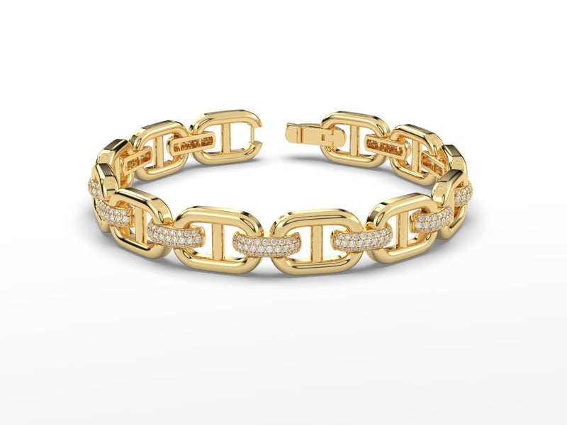 Mariner Diamond Link Bracelet