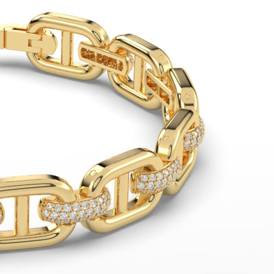 Mariner Diamond Link Bracelet
