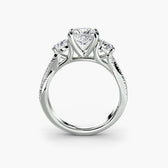Three-Stone with Pavé Band 2