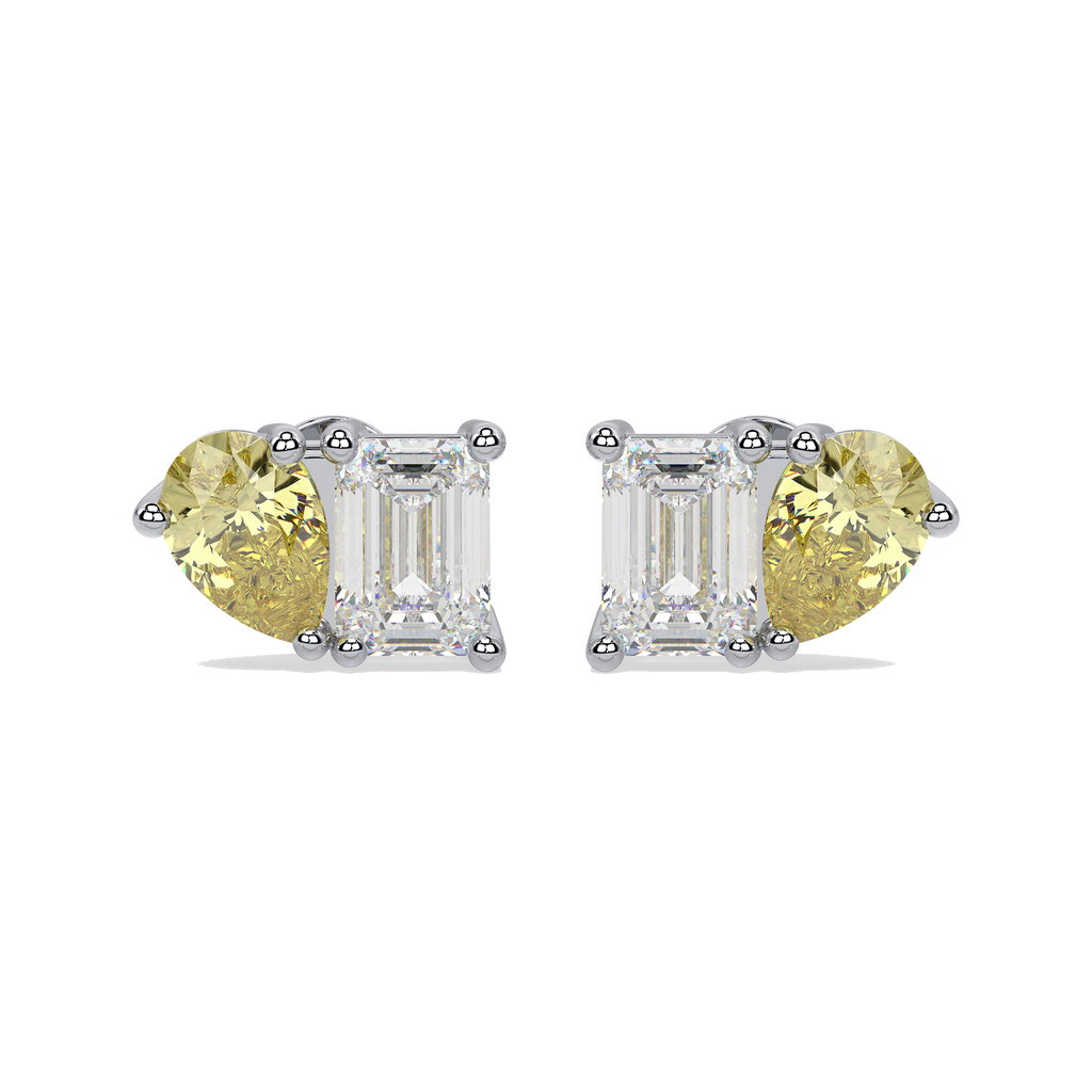Toi et Moi earrings - white gold