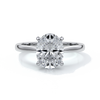 Catherine Engagement ring oval diamond 4 claw cathedral platinum