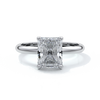 Eadie Engagement Ring radiant diamond halo 18ct white gold