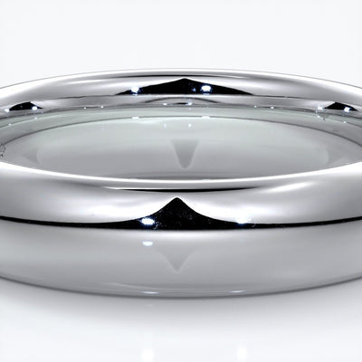 Freddie Wedding ring 5mm comfort round 18ct white gold
