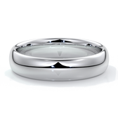 Freddie Wedding ring 5mm comfort round 18ct white gold
