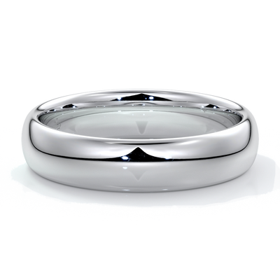 Freddie Wedding ring 5mm comfort round 18ct white gold