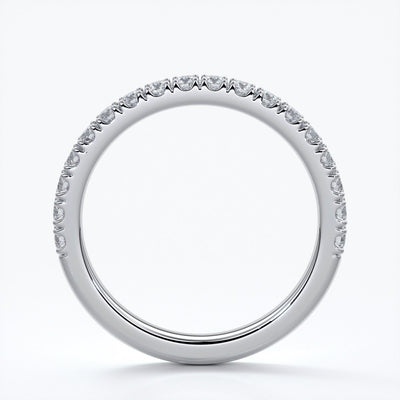 Harper Wedding ring brilliant cut 1.8mm scalloped eternity platinum