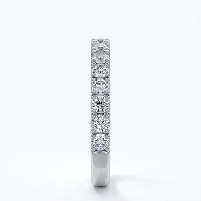 Laura Wedding ring brilliant cut scalloped 2mm 18ct white gold