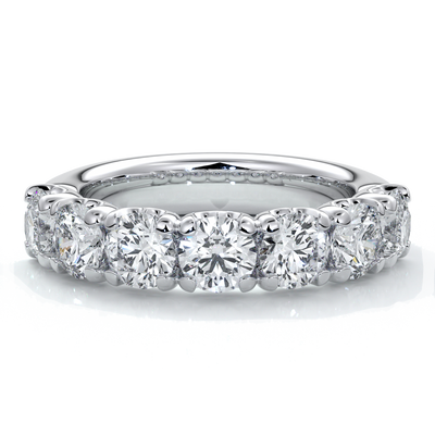 Renee Wedding ring round diamonds scalloped 18ct white gold